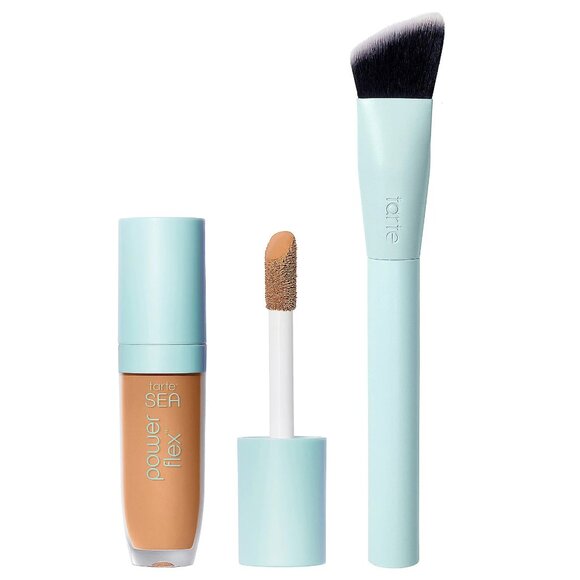 NIB Tarte Sea Power Flex Concealer 12N Fair Neutral .33 oz/10 ml + Angled Brush - Picture 2 of 5